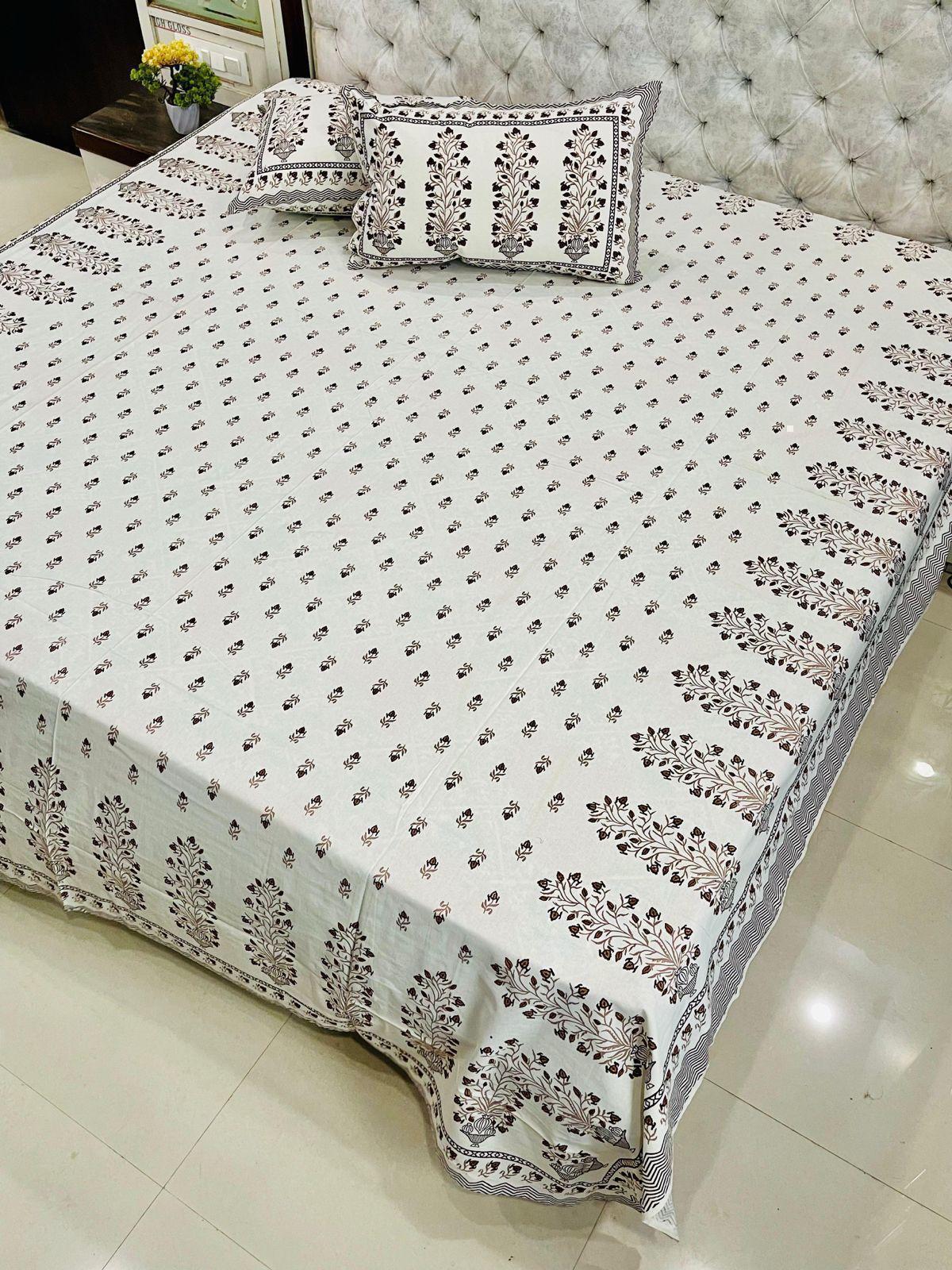 “Rustic Florals on Soft Ivory”