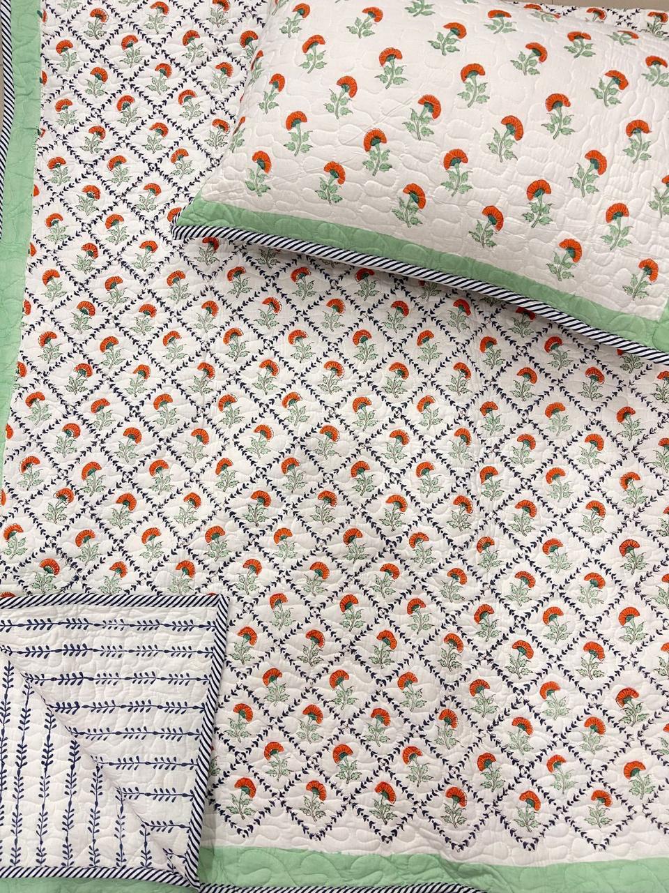 “Floral Harmony Reversible Comforter Set”