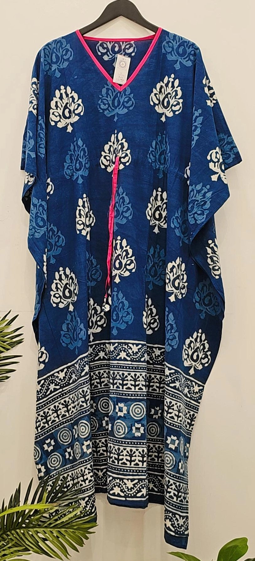 indigo dream serene comfort kaftan dress