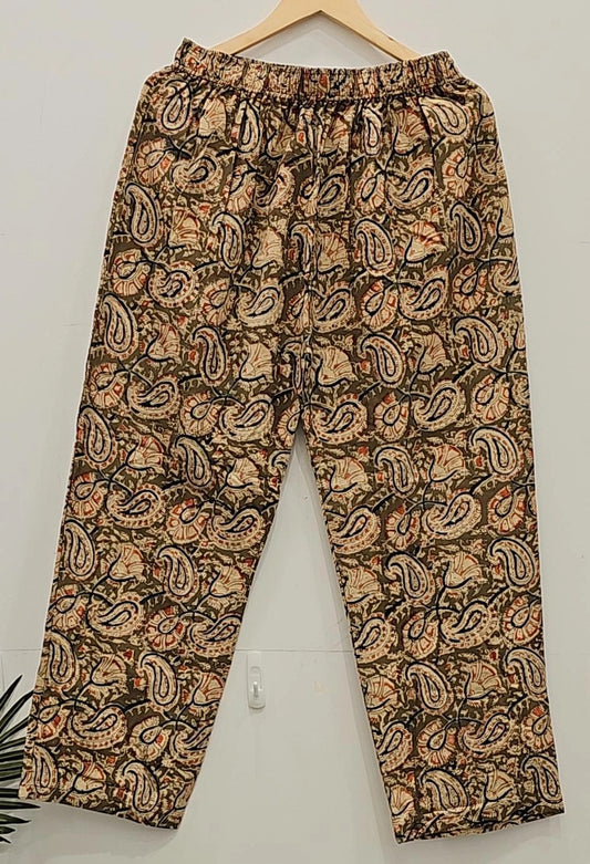 "Stylish Strides: Embrace Effortless Chic with Paisley Print Pants"