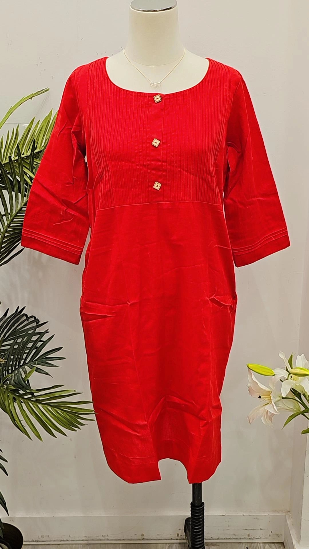 best fitted orange linen summer dress