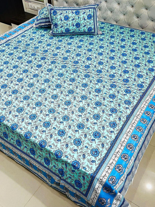 “Blue Meadow Magic Bedsheet Set”