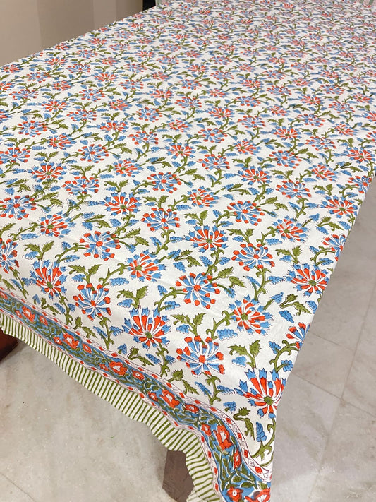“Spring Harmony Cotton Tablecloth” 🌼✨