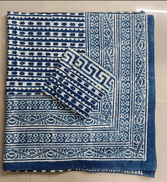 “Indigo Geometric Harmony Set”